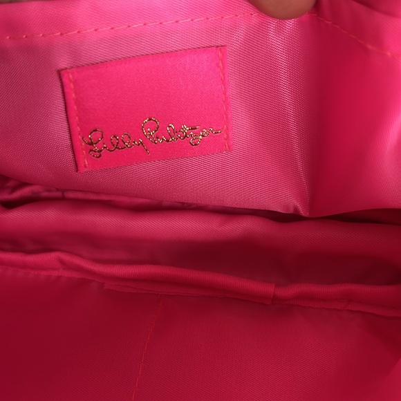 Lilly Pulitzer Run Around Crossbody Waist Belt Bag Soleil Pink Perfect Poppy New - Picture 8 of 17